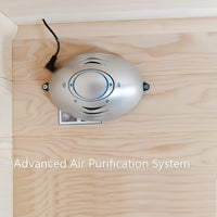 Indoor Traditional Sauna Designed for Family Wellness, 4-Person Double Bench, 6.0kW Harvia Heater, 170° Heat
